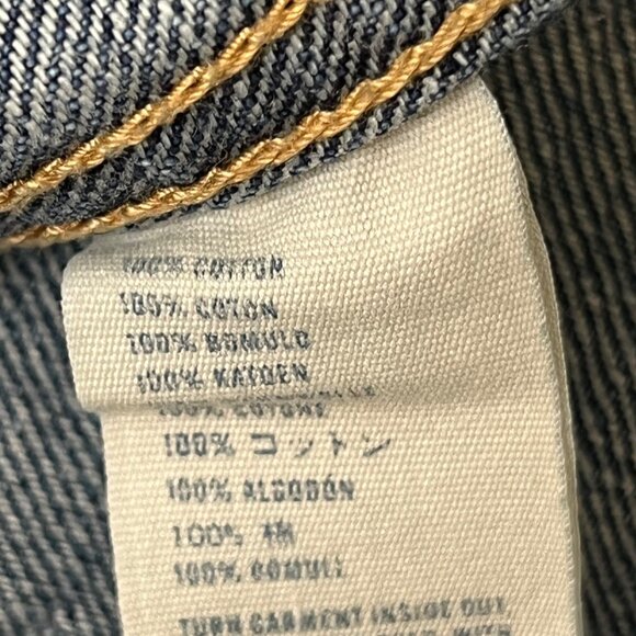 Abercrombie & Fitch Girls Denim Trucker Jacket Youth Large Blue Medium Wash - Picture 14 of 15